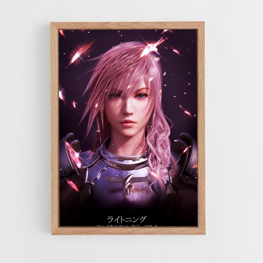 Poster Retour de Lightning – affiche Final Fantasy (vue 4)